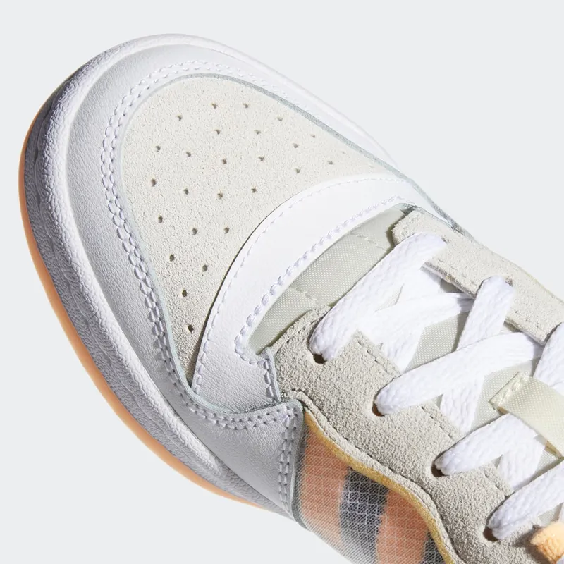 adidas Forum Low Transparent Panel Cloud White / Yellow Tint / Acid Orange (FY8013)