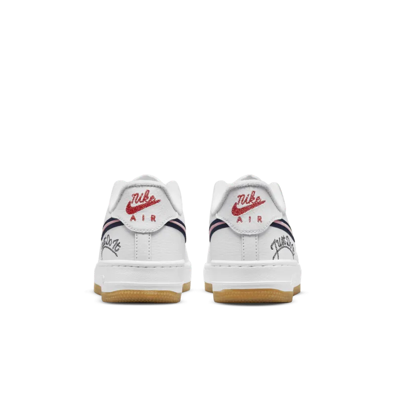Nike Air Force 1 Low LV8 Just Do It White Pink Glaze (GS) (DB4542-100)
