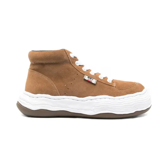 Maison Mihara Yasuhiro Oliver suède high-top “Brown” (A15FW701)