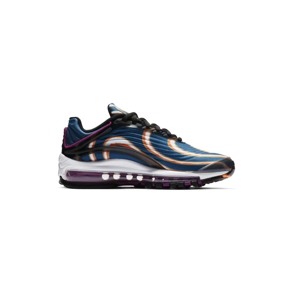 Nike Air Max Deluxe Blue Force (GS) Cool Grey/Total Orange-Blue Force-Black-Bright Grape-Cobalt Tint (AR0115-002)