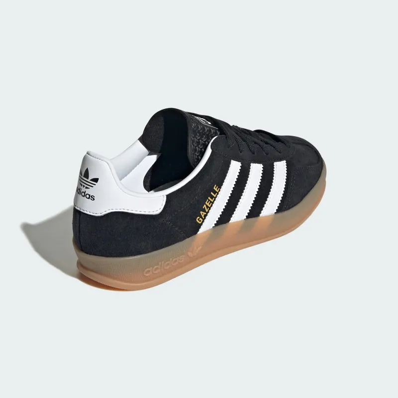 Adidas Gazelle Indoor Kids Core Black / Cloud White / Gum (JQ8701)