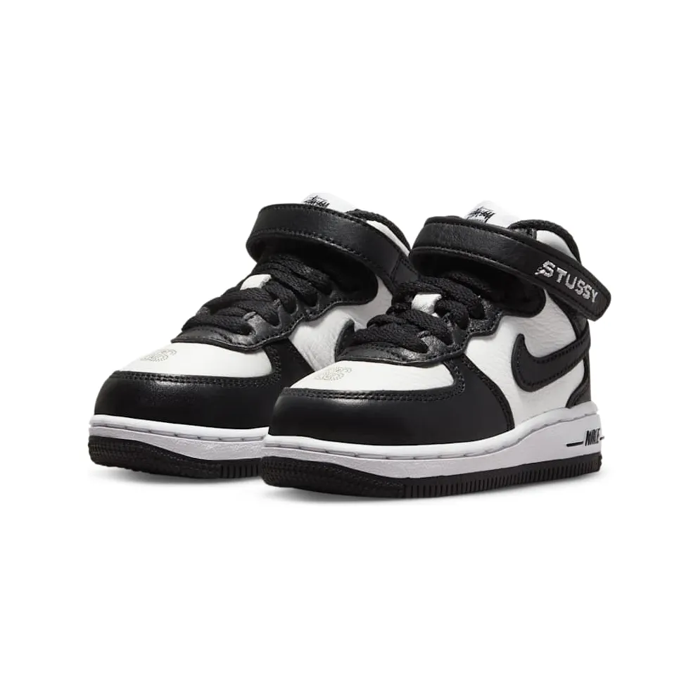 Nike x Stüssy Force 1 Mid Baby/Toddler Black (DN4160-002)