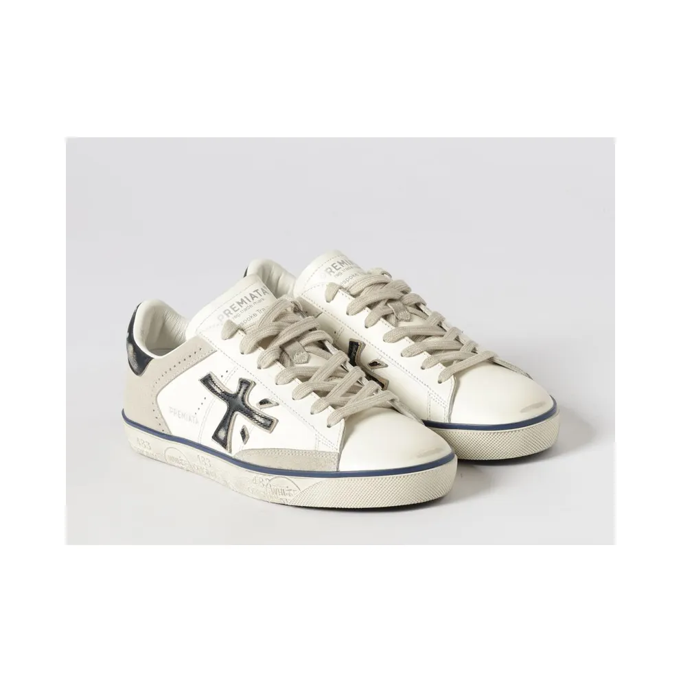 Premiata Steven Suede Sneakers White 2 (STEVEN7285)
