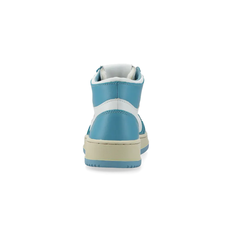 Autry Medalist Mid W (White / Blue) – AUMWWB08