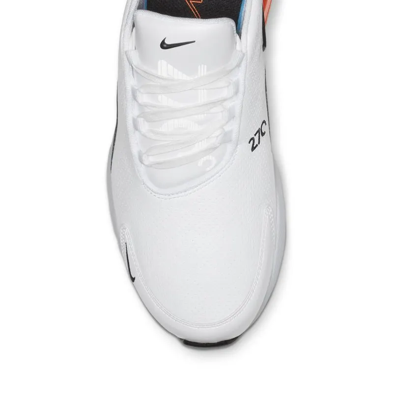 Nike Air Max 270 Leather White Black Hyper Crimson White/Black-Hyper Crimson-Metallic Dark Grey (BQ6171-100)