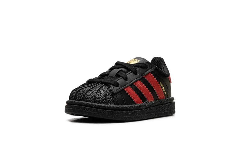 Adidas Superstar I TD “Black Scarlet Gold” (BW0750)