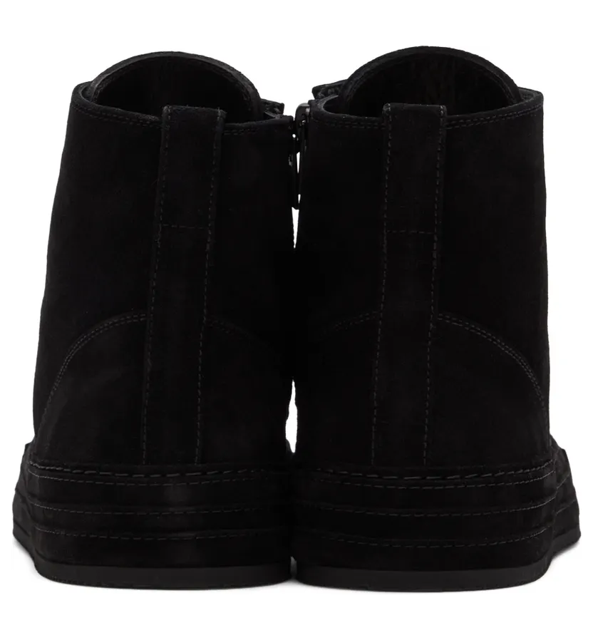 Ann Demeulemeester Black Suede Raven Sneakers (2201-M-N01-375-099) (2)