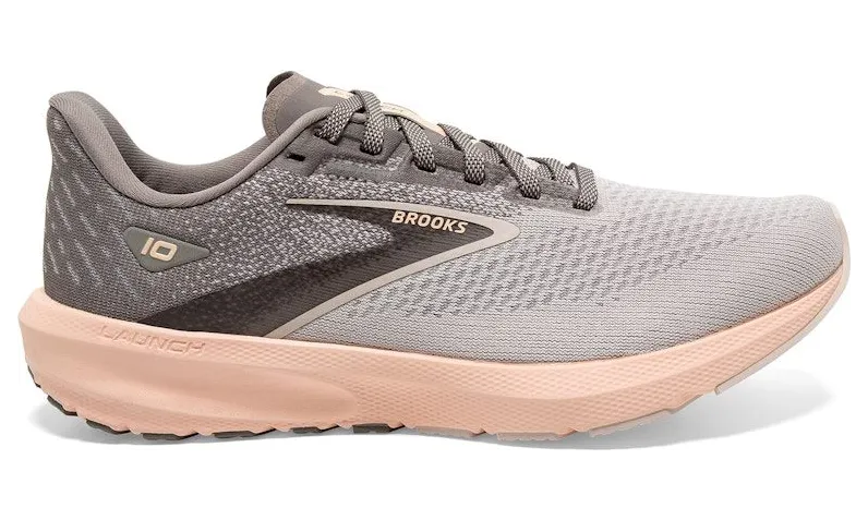 Brooks Launch 10 Grey Crystal Grey Pale Peach (120398-1B-179)