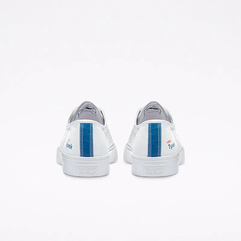 Converse Jack Purcell Rally with Tyvek® Low Top White/fiery Red/princess Blue (170063C)