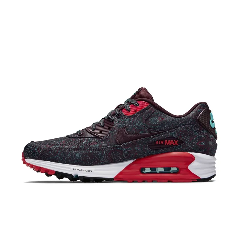 Nike Air Max Lunar90 Burgundy-Paisley Deep Burgundy/Challenge Red/Fuchsia Force (705068-601)