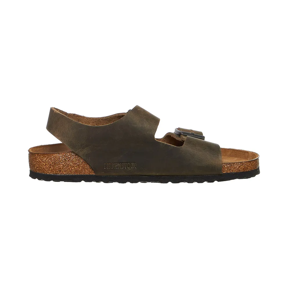 Birkenstock Milano BS Oiled Leather Faded Khaki (1019336)