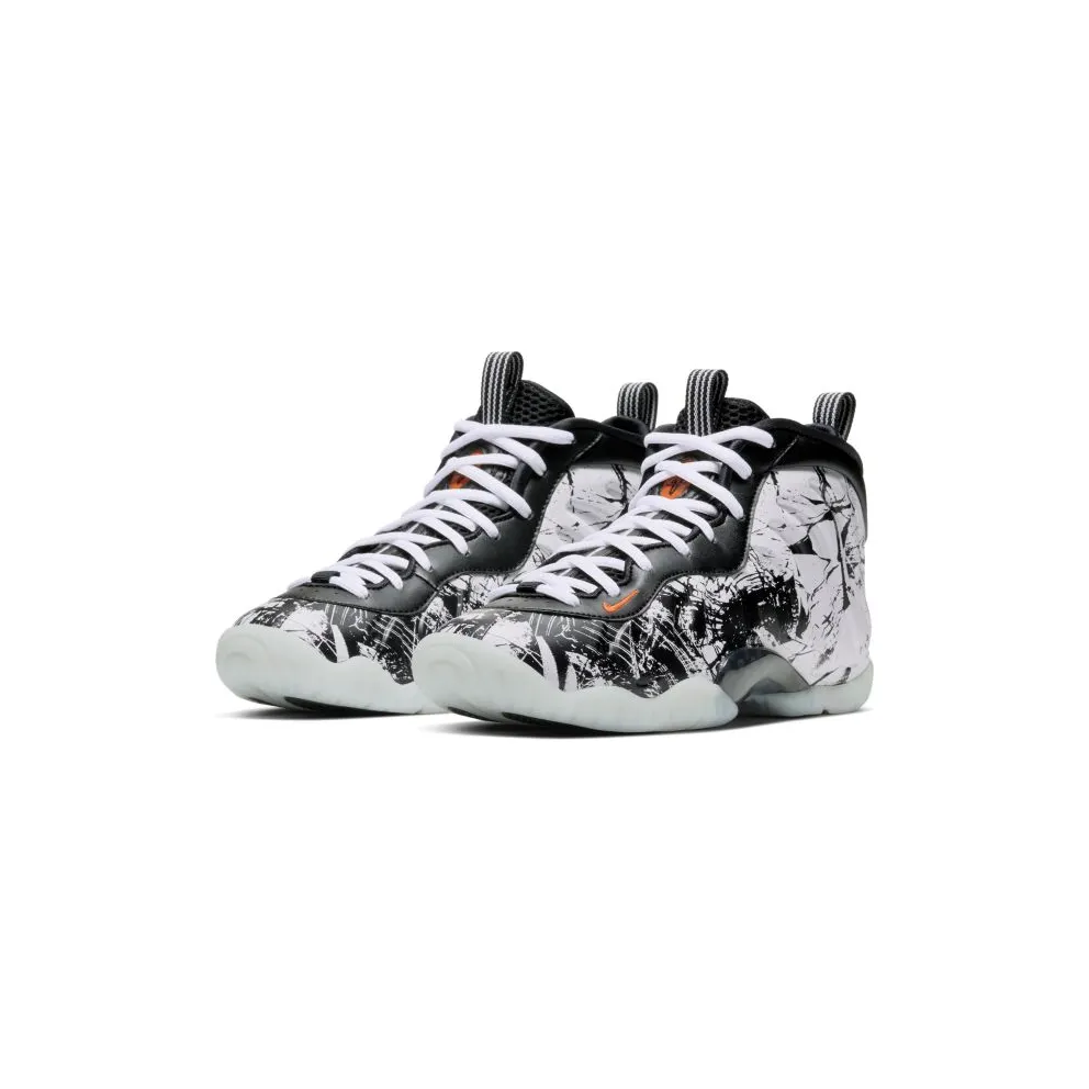 Nike Air Foamposite One Shattered Backboard (GS) Black/White-Total Orange (644791-011)