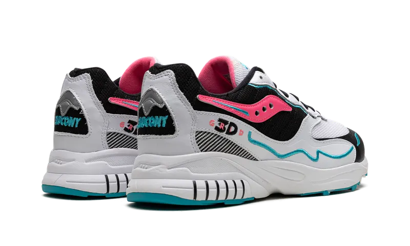 Saucony 3d Grid Hurricane “White Black Pink” (S70646-4)