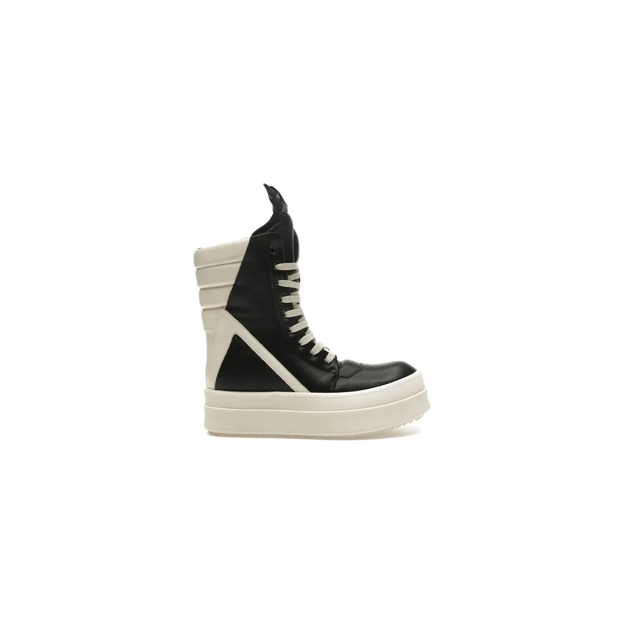 Rick Owens Porterville Mega Geobasket Black Milk (RU02D6855LCO-911)