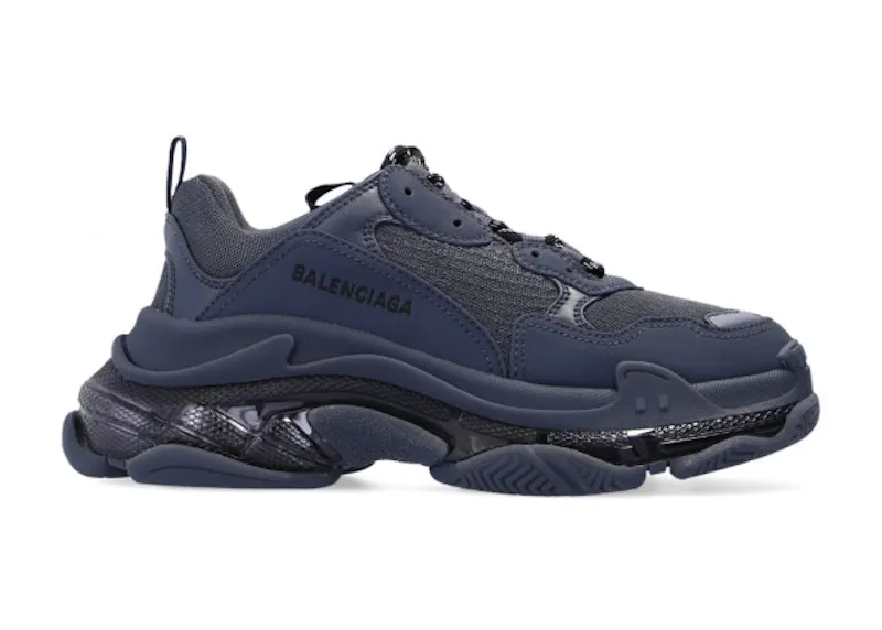 Balenciaga Triple S Clear Sole Deep Blue (W) (544351W2GA14900)