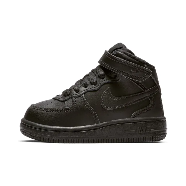 Nike Air Force 1 Mid Black Black (TD) “Black” (314197-004)