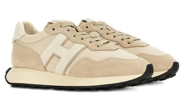 Hogan H601 Logo-detail Panelled “Neutrals/White” (HXM6010FZ40V 5U419N) (2)