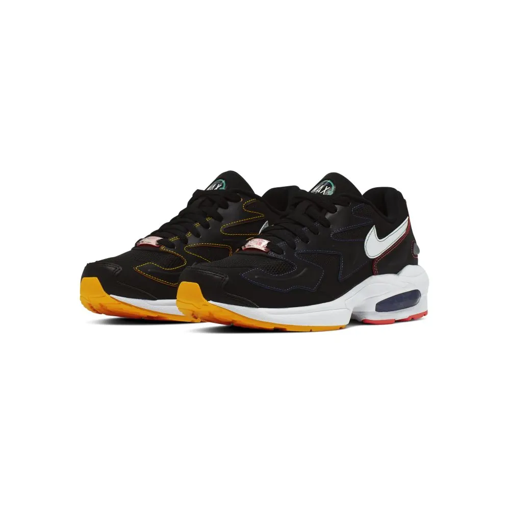 Nike Air Max2 Light Black Contrast Stitching (W) Black/White-Psychic Purple-University Gold-Flash Crimson-Kinetic Green (CK0739-001)