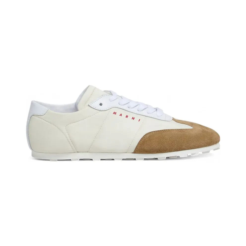 Marni Nylon Softy Soccer Sneaker Off White Desert (SNZW020000 P7406 ZO976)