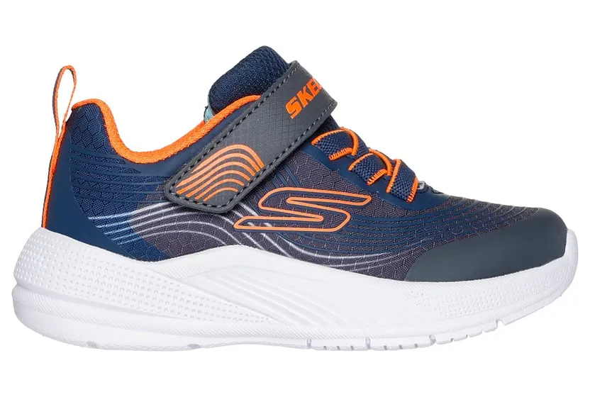 Skechers Microspec Advance Sneaker Marine/Oranje