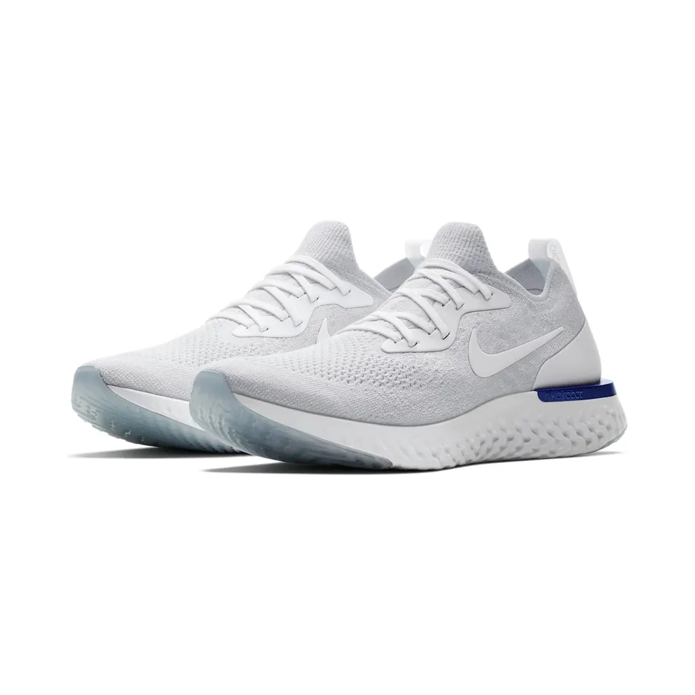 Nike Epic React Flyknit White/Racer Blue (AQ0067-100)