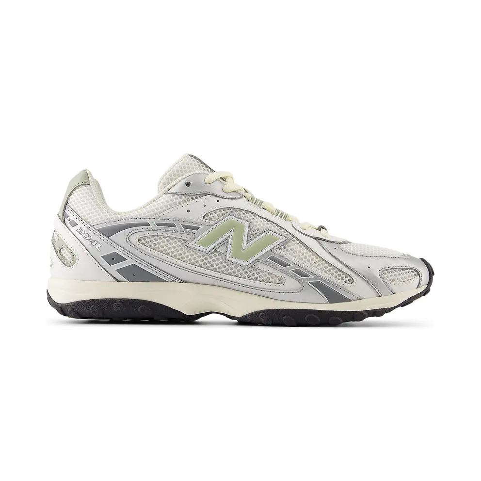 New Balance 204L “Silver Metallic / Sage Green” (U204LSWB)