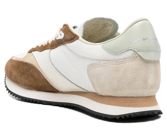 Philippe Model Blville Suede-panel “White/Brown” (BVLD WT01) (3)