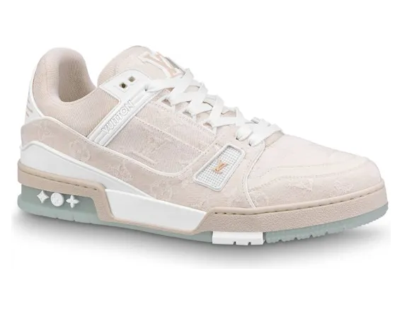 Louis Vuitton LV Trainer Beige Monogram Demin (1A8Z4W)