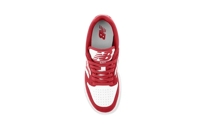 New Balance 480 White Red (GSB480WR)