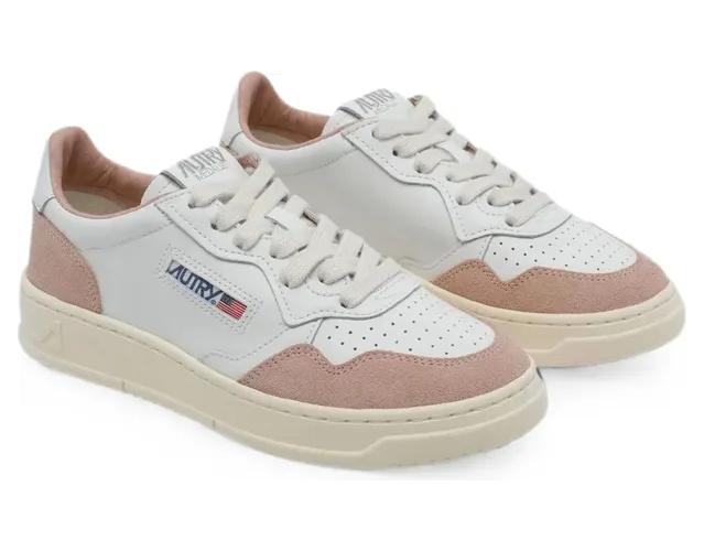 Autry Medalist Suede-panel “White/Pink” (AULW FT16) (3)