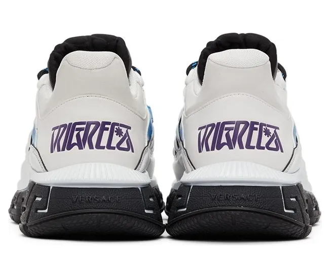 Versace White Trésor De La Mer Trigreca Sneakers (DSU8094 D20TCG) (4)