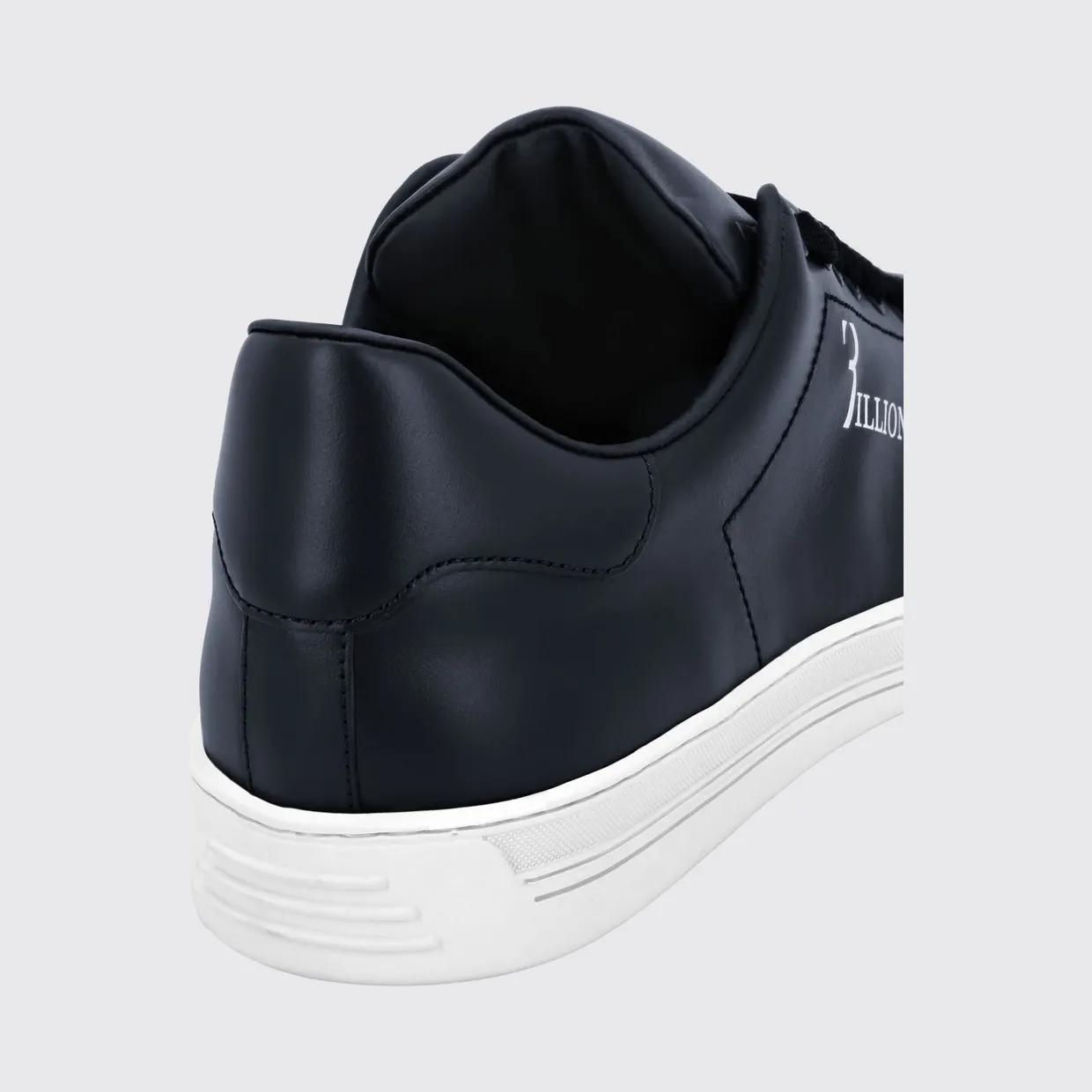 Billionaire Smooth Leather Low-Top Sneakers with Printed Logo and Padded Ankle Blue (RABSMSC3792BLE029N24) (2)