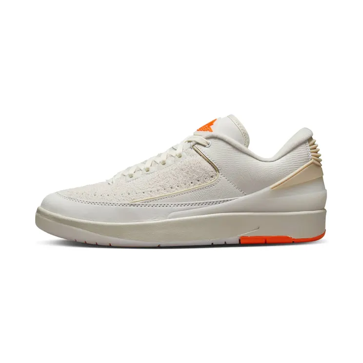 Air Jordan 2 Low Shelflife “White / Light Bone / Bright Mandarin / Sail” (DV7128-110)