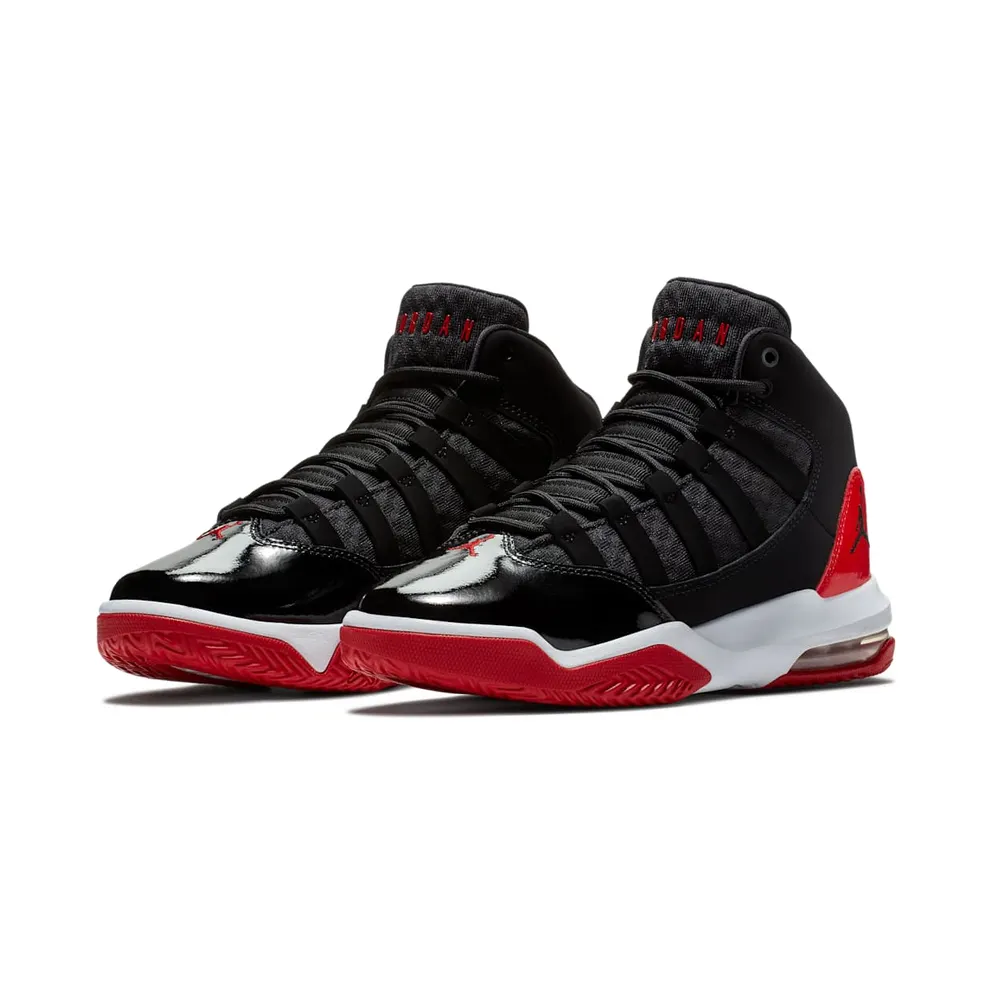 Jordan Max Aura Bred (GS) Black/Gym Red-White (AQ9214-006)