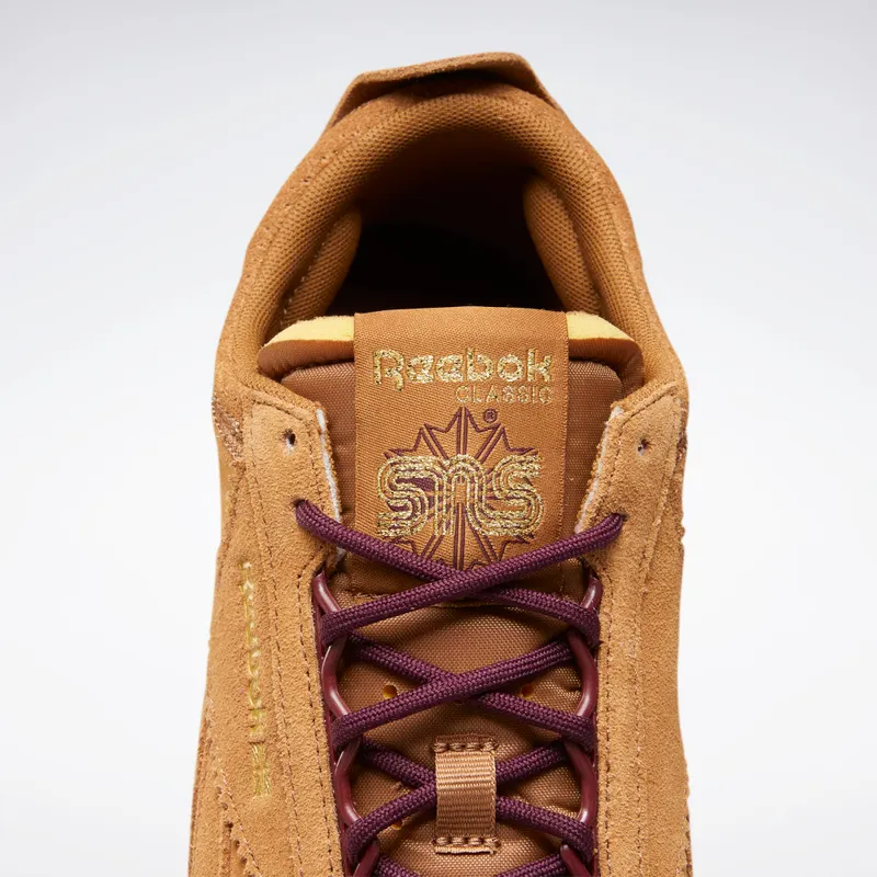Reebok SNS Classic Leather Legacy Shoes Wild Brown / Maroon / Matte Gold