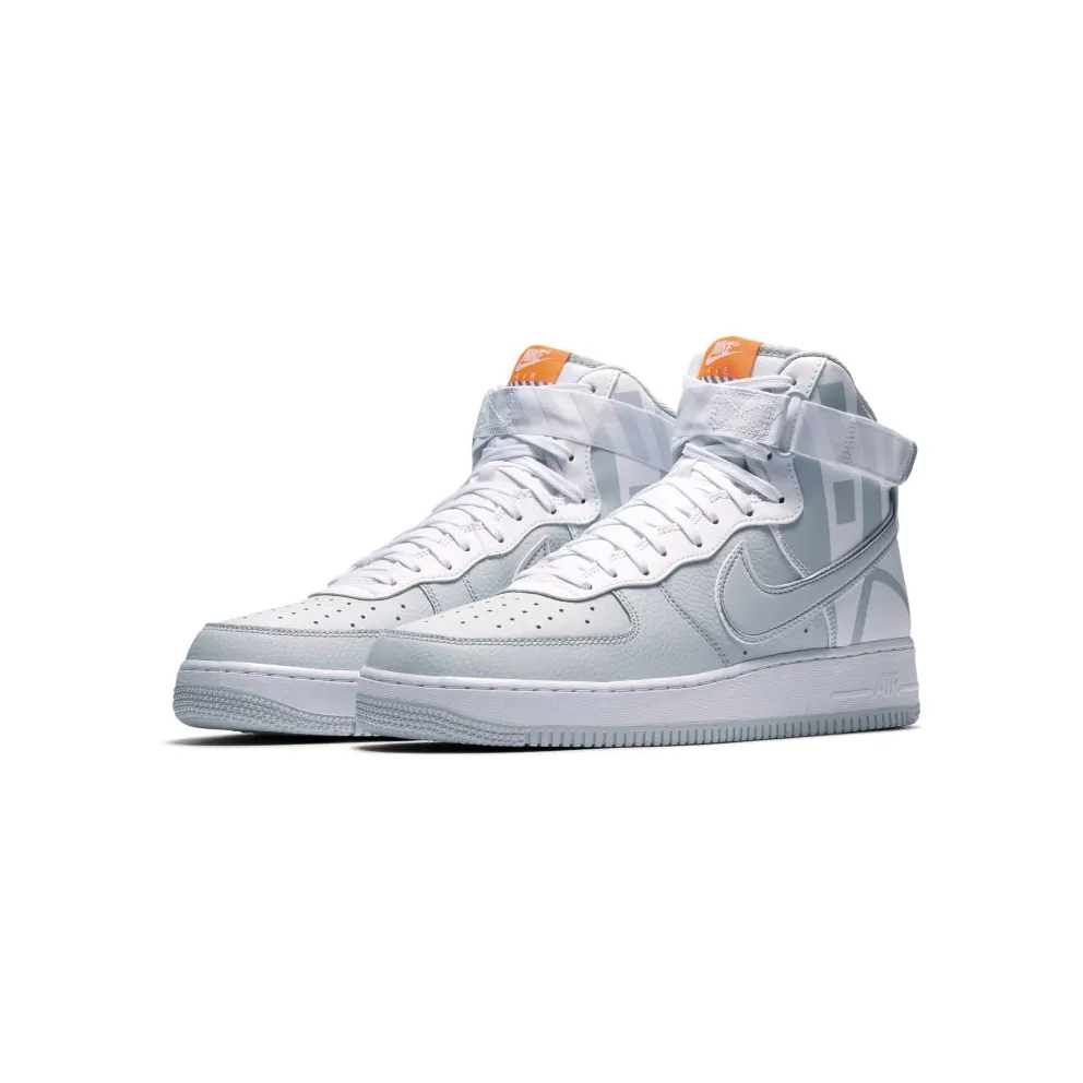 Nike Air Force 1 High Force Logo Pure Platinum Pure Platinum/Pure Platinum (806403-012)