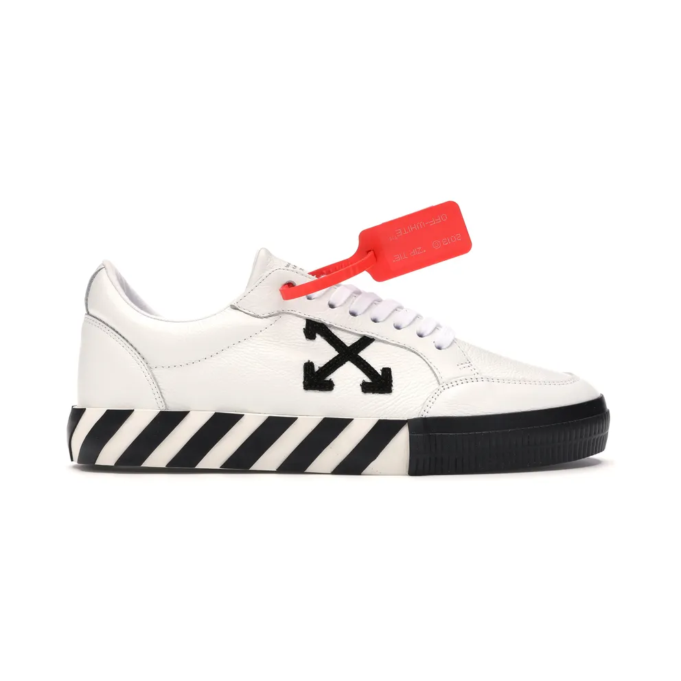 OFF-WHITE Vulc Low White Leather FW19 (OMIA085F19D680010110)