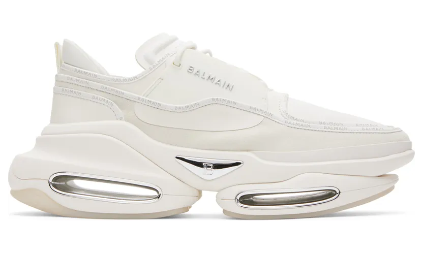 Balmain B-Bold Low-Top “White” (YM0VI277LRDR)