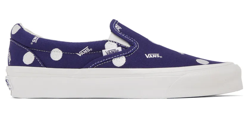 Vans Blue OG Classic Slip-On LX Sneakers (VN0A45JK84A1)