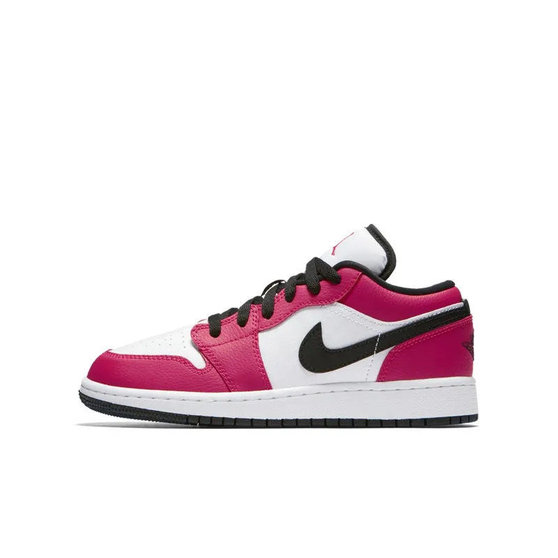 Jordan 1 Low Rush Pink (GS) Rush Pink/White-Black (554723-600)