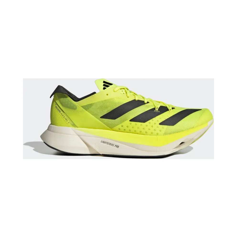 adidas Adizero Adios Pro 3 Solar Yellow / Core Black / Night Metallic (GW7257)