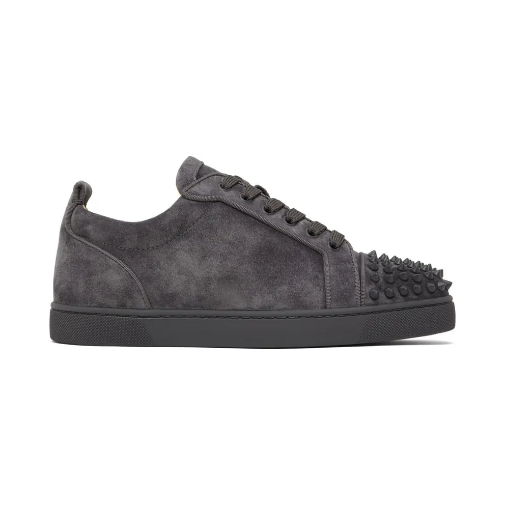 Christian Louboutin Blue Louis Junior Spikes Orlato Flat Sneakers (3160934)