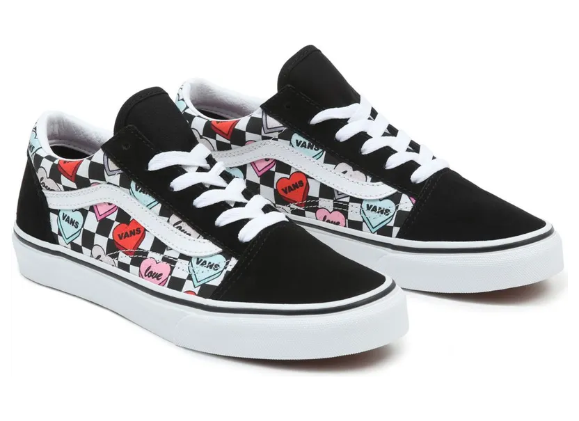 VANS Candy Hearts Old Skool Kinderschoenen Zwart (VN0A5EE6ABY)