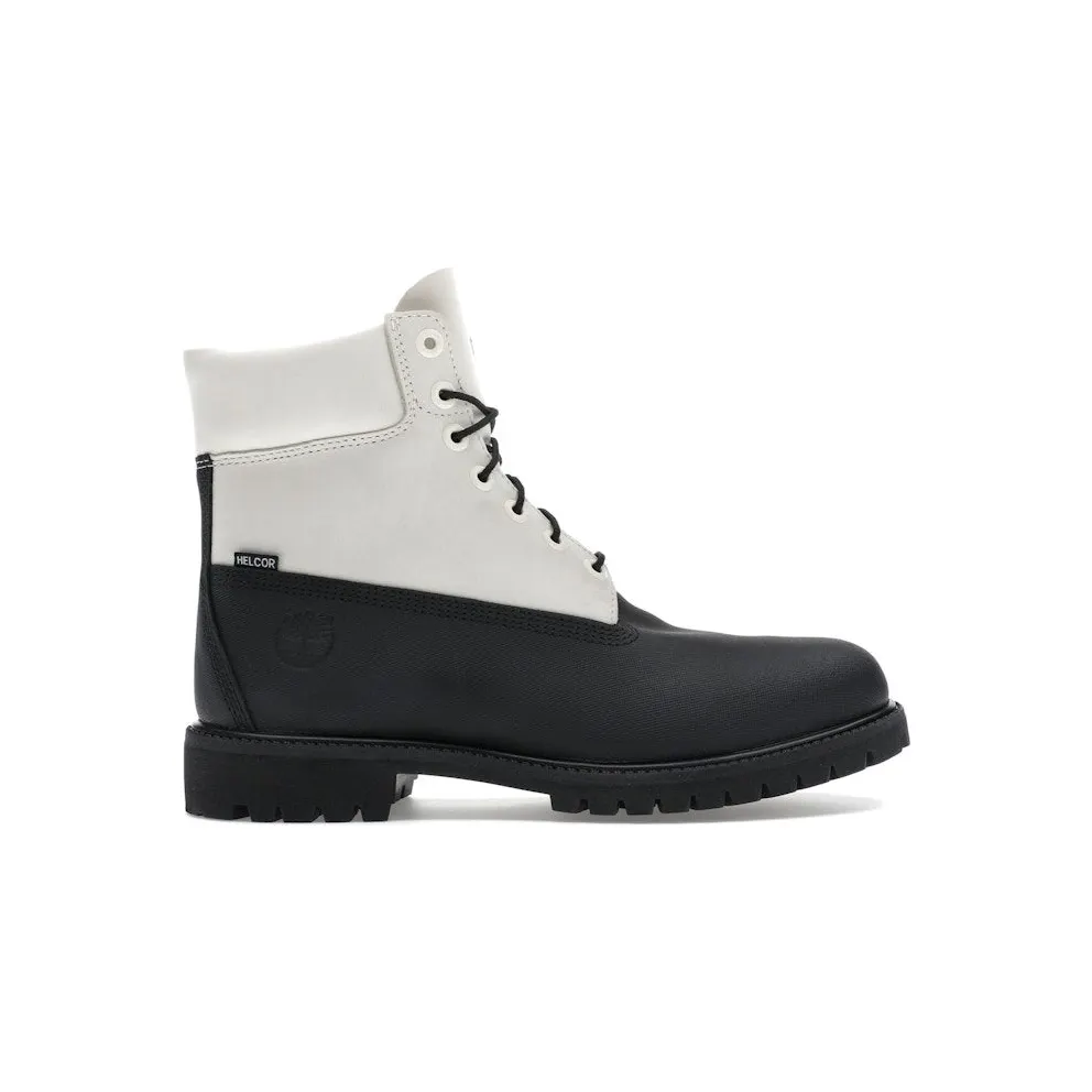 Timberland 6″ Ski School Premium Waterproof Boot Black Helcor Leather White (TB0A5YQW-015)