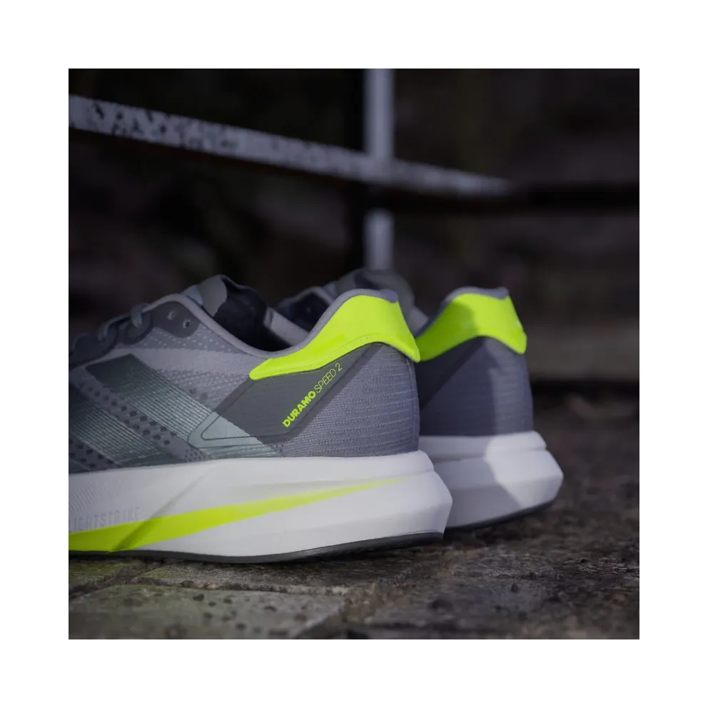 adidas Duramo Speed 2 Grey Iron Metallic Lucid Lemon (JS4411)