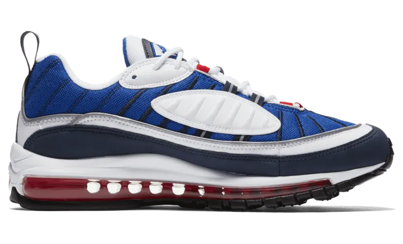 Nike Air Max 98 ‘Gundam’ White/University Red-Obsidian (640744-100)
