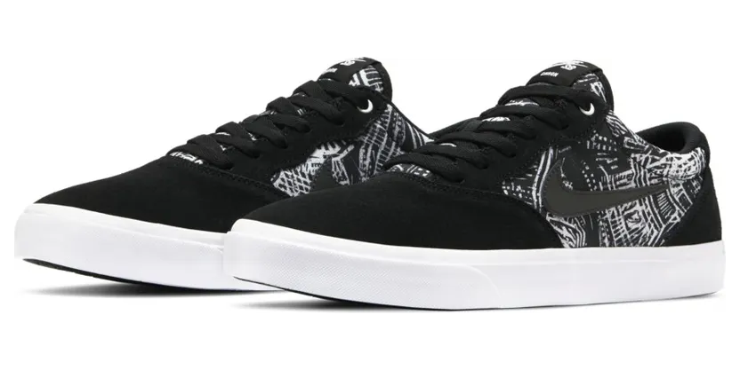 Nike SB Chron Solarsoft Premium Skateboardschuh – Schwarz Schwarz (CK0980-004)