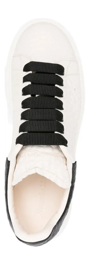 Alexander Mcqueen Oversized Textured Leather “White” (807881 WHAEG 9079) (2)