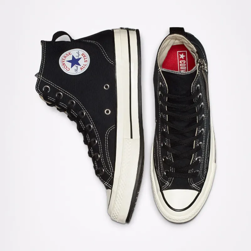 Converse  Chuck Taylor All-Star 70s Hi Riri Black Black/Egret-Black (163087C)