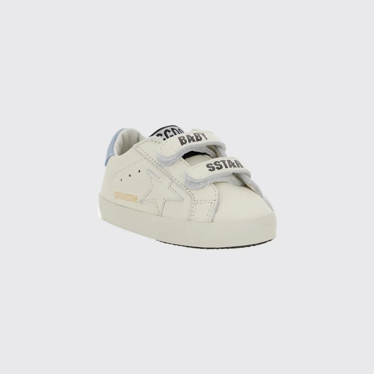 Golden goose Kid’s School Leather Velcro Sneakers White (GIF00534F00712911409)
